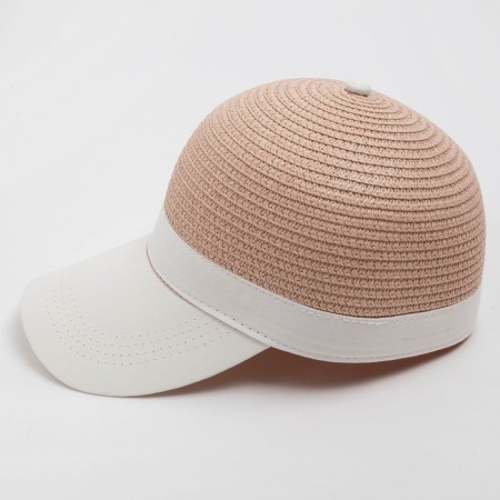 Cap female wicker minku color powder, size 56-58-5