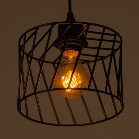 Lamp Bayerlux "Rumba" E27 40W black 18x18x12-112cm-3