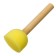 Sponge brush Round D - 30 mm, wooden pen, in a bag