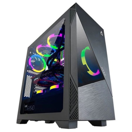 AZZA Eclipse case Black without BP ATX 9x120mm 5x140mm 2xusb2.0 1xusb3.0 Audio Bott PSU-2