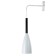 Bra "drop" E27 40W white 10x10x35-135cm