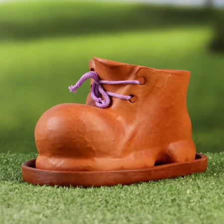 Figure Kashpo "Bashmak" brown 10*17cm 204-2