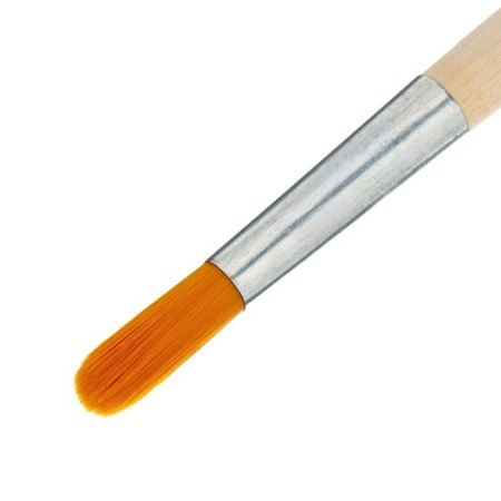 Round Brush No. 9 (clip diameter 9 mm; hair length is 28 mm), wooden handle, calligrata-4