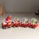 Souvenir Polystone Water Ball "New Year's train" set 4 pcs 26x5.4x8.7 cm