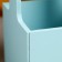 Kashpo - wooden box 13.5x13.5x30 cm gray -blue