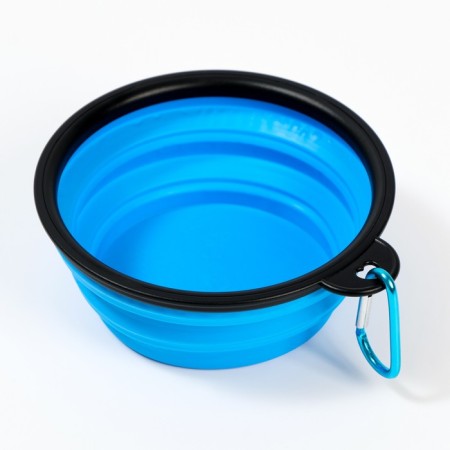 Folding bowl, blue, 350 ml, 13 cm