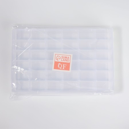 Organizer for decor, mobile cells, 36 cells, 27.3 × 17.5 × 4.5 cm, the color is transparent-5
