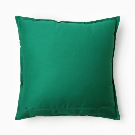 Ethel pillow, 45x45+1 cm, emerald, 100% cotton-2