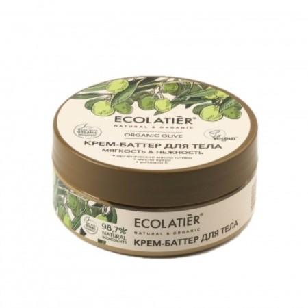 Cream Batter for the Body Ecolatier Organic Olive “Softness & Tenderness”, 150 ml