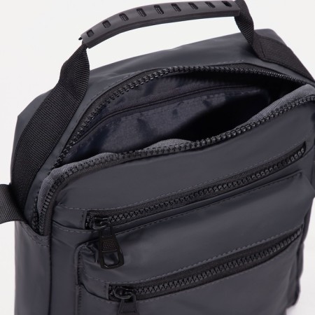 Male bag, gray color-5