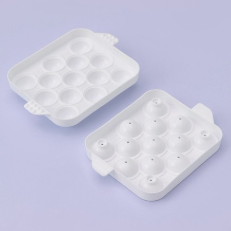 Form for ice "Sphere", 16 × 12 cm, 13 cells, white color-2