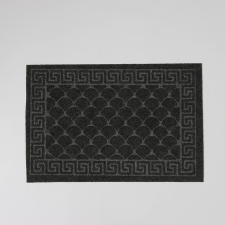 Walker -tiping rug "scales", 40 × 60 cm, gray color-2