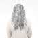 Carnival wig "Rain", 45 cm, silver color