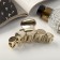 Hair crab "Gloss Lux" circles, 9 cm, mix