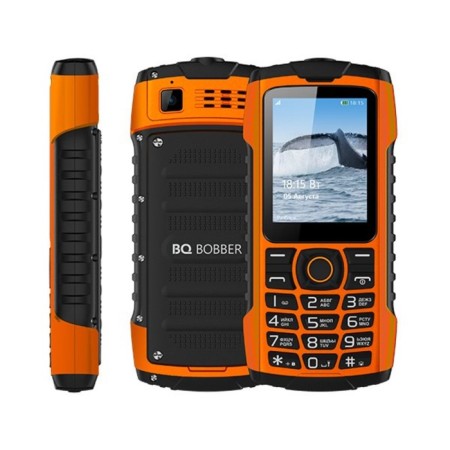 Cell phone BQ M-2439 Bobber 2.4, 32MB, Microsd, 2 SIM, IP68, Orange-1