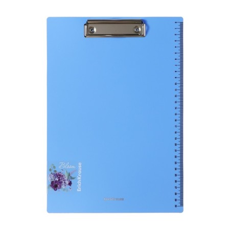 Plastic tablet with A4 clamp, Erichkrause "Matt Pastel Bloom", scale 30cm, in a package, mix-1