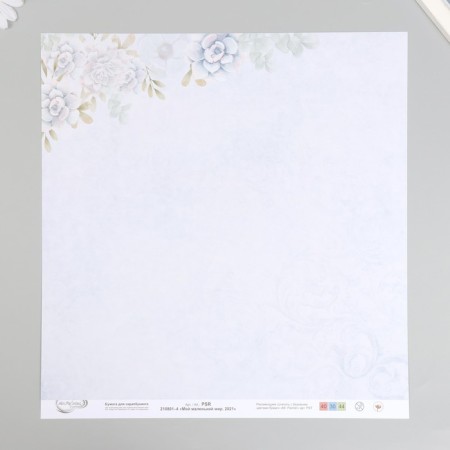 Scrapbooking paper "My Little World" 30x30 cm, 190 g/sq.m No. 4-2