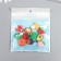 Decor for creativity plastic "Useful vegetables and fruits" set of 11 pcs 1.8x1.5 cm