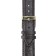 Watch strap, male, 20 mm, harness 90 mm, larynx 125 mm, Nat. Leather, dark brown.
