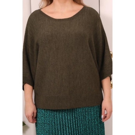 Female jumper, size 52, khaki color-1