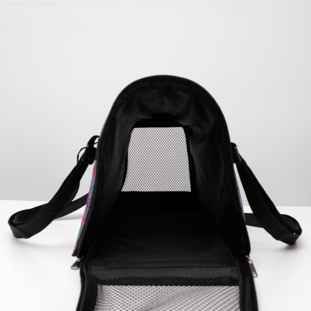 Bag - Animal carrying, folding, nylon, 35 x 20 x 22 cm, mix of colors-3