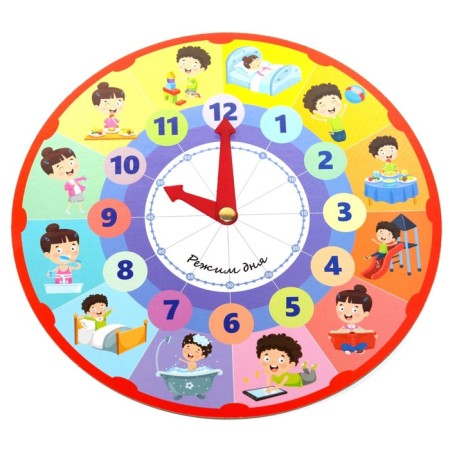 Developing game "Clock. Seasons. Day of the day ", bilateral-2