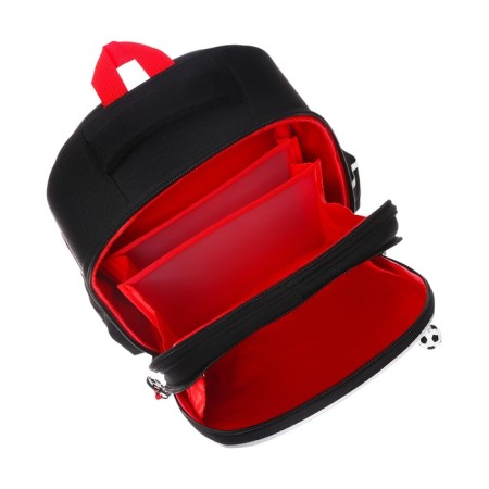 Frame backpack 36 x 28 x 20 cm, Grizzly, black/red-6