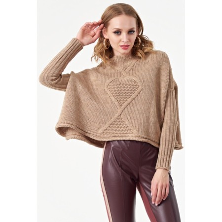 Female jumper, size 48, beige color-1