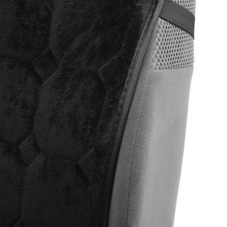 Cuts on the front seat of the car 140 × 50 cm, artificial fur, black-4