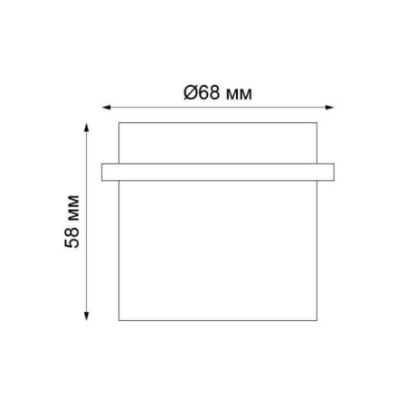 Lamp Butt, 50 watts, GU10, black color, d = 63mm-1