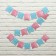 Garland on the rose and blue tape 300 cm