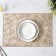 Set of serving napkins on the table "Fan", 4 pcs, 30 × 45 cm, gold color
