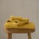 Terry towel Pasionaria "Memo", 450 gr, size 50x90 cm, mustard color