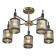 Ceiling lamp 5x60W E27, size 51x51x32 cm