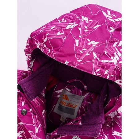 Ski costume for a girl, height 104 cm, raspberry color-14