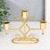 Summary Metal for 3 candles "Geometry. Balls" D-2-2.3 cm gold 18x6.2x13.5 cm