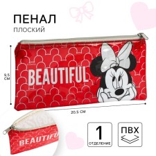 Penal soft, 1 compartment, 95x205 mm, PVC, Minnie Mouse