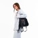 City backpack on lightning, from artificial leather, black color