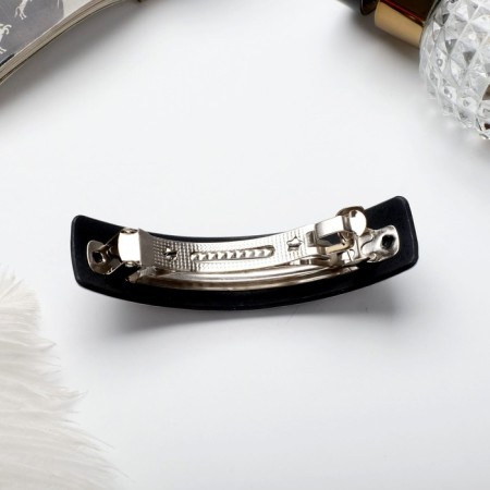 Hair hair clip "Silver Night" 8 cm, black-silver-1