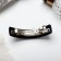 Hair hair clip "Silver Night" 8 cm, black-silver