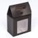 Box with window, black, 20 x 14 x 8 cm