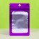 SIP-Lock package with a window, with euroslot, purple, 7 x 10 cm