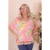 Female blouse, size 44, pink color