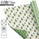 Paper packing glossy bilateral "New Year's forest", 70 x 100 cm, New Year