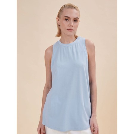 T -shirt female, size l, blue color