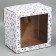 Box for a cake with a window, confectionery packaging "Stars" 30 x 30 x 19 cm