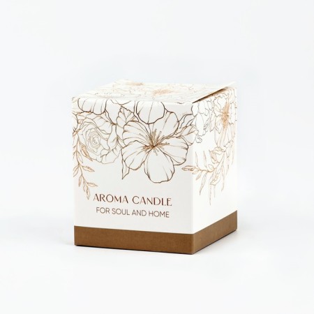 Aromatic candle in a glass "Happiness": grapefruit and honey, 6.8 x 8 cm.-7