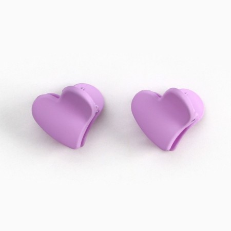 Hairpins, elastic bands, hair crab "tender", purple tones-7