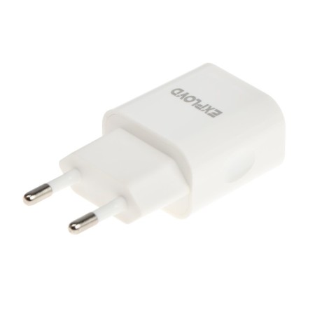 EXPLOYD EX-Z-595, 2 USB, 3.1 A, Type-C cable, white-1