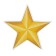 Golden Star sticker 75x75mm